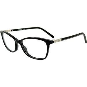 Swarovski SK5239 Womens Plastic Eyeglass Frame 001 Shiny Black 51-15